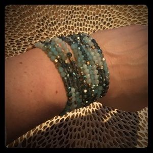 Nakamol Beaded Leather Bracelet